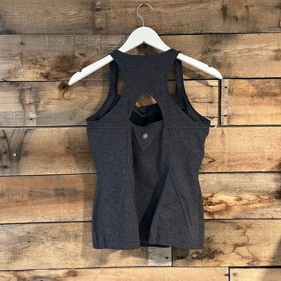 Athleta charcoal gray athletic tank top - S - 🙂3/$15 - Picture 4 of 9